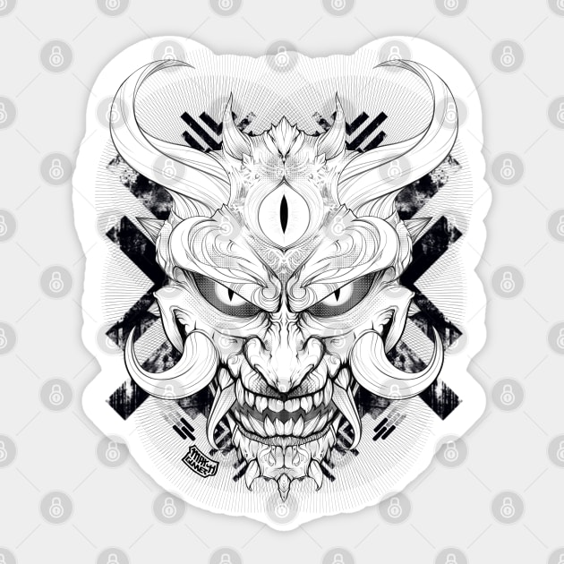 HANNYA (Ink) Sticker by maxgunner44